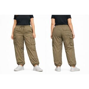 Smoke & Ash Women's XL Shimmer Pants Brown w/ Gold Sheen Y2K Glam Streetwear EUC